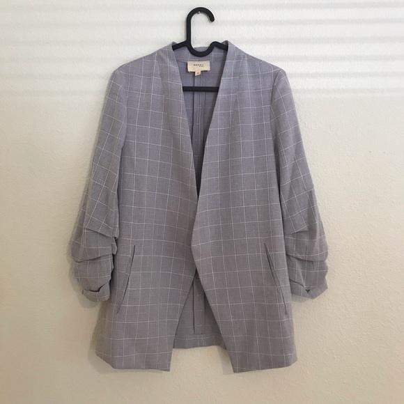 Grey Check Cool Boss Babe Blazer - Picture 1 of 5